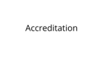 Accreditation