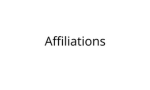 Affiliations