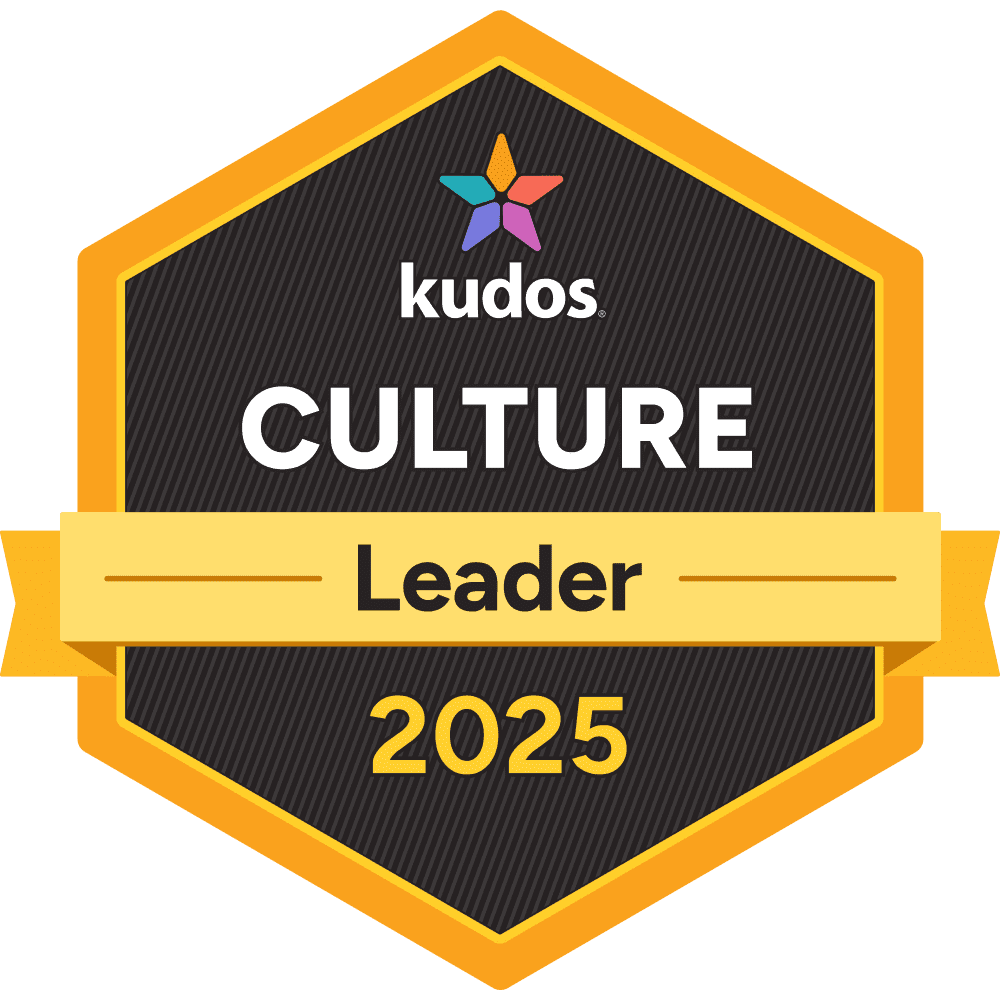 Kudos Culture Leader 2025 Award Badge