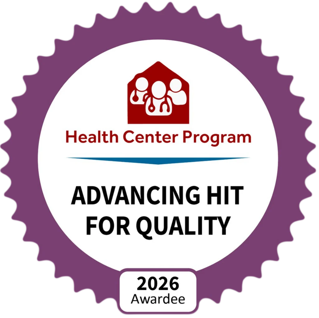Health Resources and Services Administration Health Center Program National Quality Leader 2026 Award for Advancing Health Information Technology for Quality.