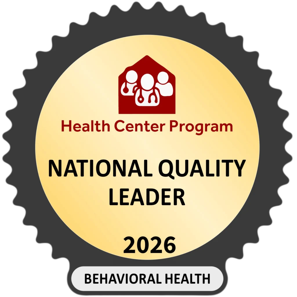 Health Resources and Services Administration Health Center Program National Quality Leader 2026 Award for Behavioral Health.